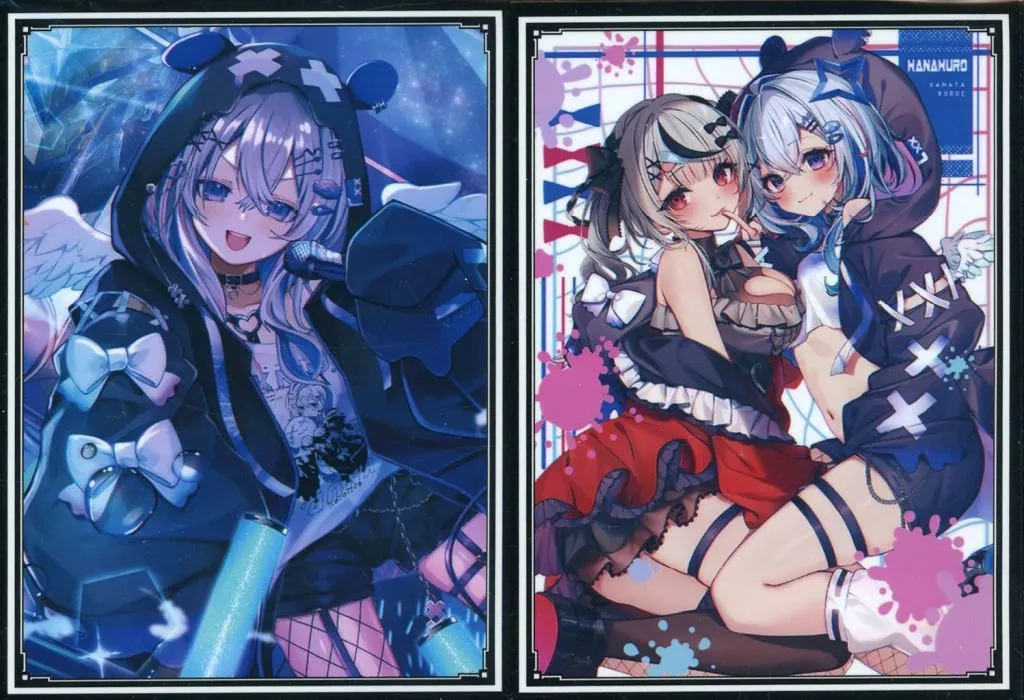 【ホロライブ】スリーブセット かなたセット(浮枝＆ニコチン+ポメ) COMIC1☆26/混沌の女神様
