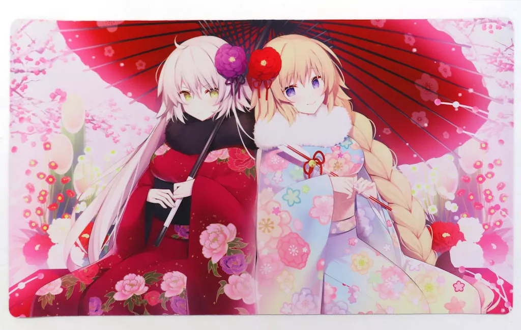 【Fate】プレイマット ジャンヌ・ダルク＆ジャンヌ・オルタ 着物(みこ) C95/Royalみるく