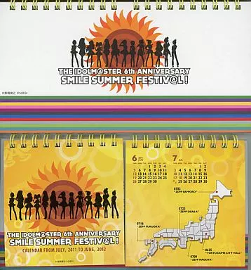 THE IDOLM＠STER 6th ANNIVERSARY SMILE SUMMER FESTIV＠L! 2011年6月始まり卓上カレンダー