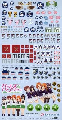 1/35 ガールズ＆パンツァー デカールセットvol.1 改 GD-03 1/35 ガールズ＆パンツァー デカールセットvol.1 改 GD-03 - メルカリ