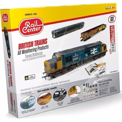 塗料・工具　塗料 レイルセンター ソリューションボックス ミニ #03：イギリス列車のウェザリング [AMOR-1202]