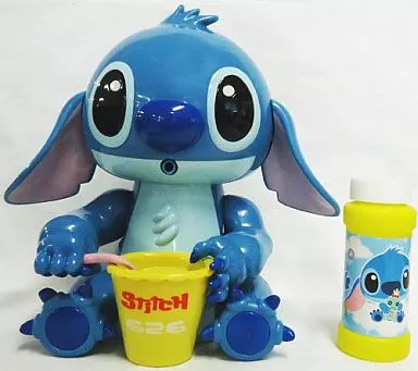 駿河屋 -<中古>キュートスティッチ シャボン玉メーカー (バケツ黄色