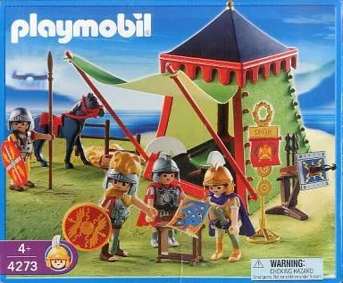 4273 未開封　プレイモービル　戦士　バイキング　ローマ軍のテント 4273 未開封 プレイモービル 戦士 バイキング ローマ軍のテント - メルカリ