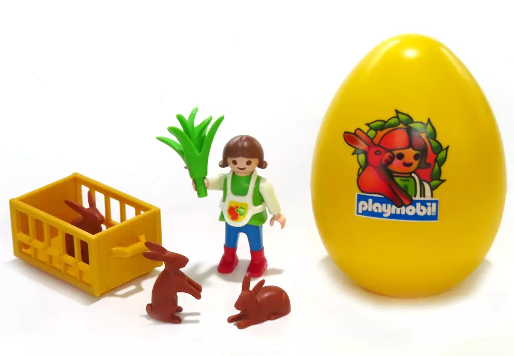 駿河屋 -<中古>イースターエッグ 少女とウサギ 「playmobil プレイ