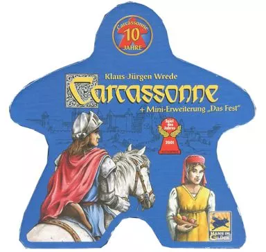 ボードゲーム　カルカソンヌ 10周年記念 ドイツ語版 (Carcassonne： 10 Year Special Edition) [日本語訳付き]