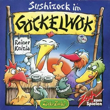 ボードゲーム　すしゾック 多言語版 (Sushizock im Gockelwok) [日本語訳付き]