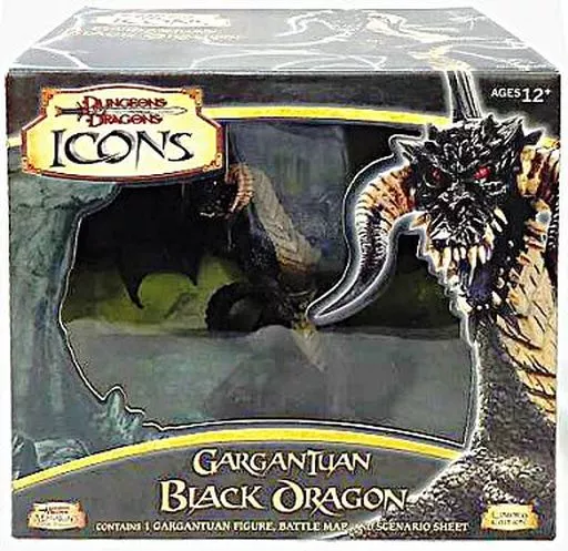 ボードゲーム　[日本語訳無し] ダンジョンズ＆ドラゴンズ・アイコン ガルガンチュアン・ブラック・ドラゴン (Dungeons＆Dragons Icons Gargantuan Black Dragon)