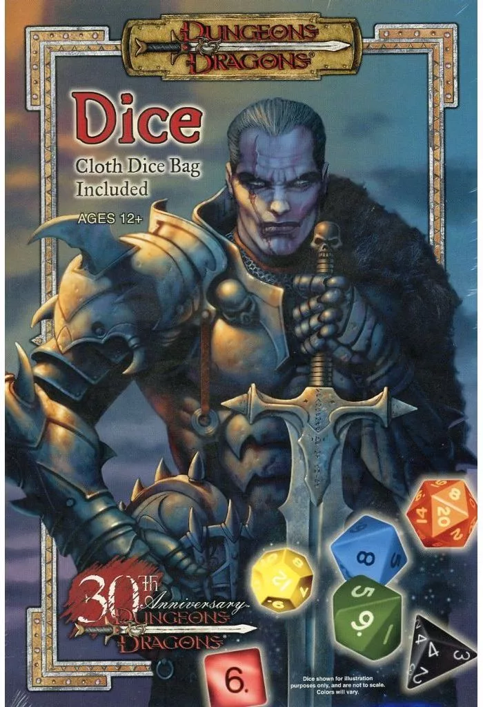 ボードゲーム　Dungeons ＆ Dragons アクセサリー Dice： 30th Anniversary