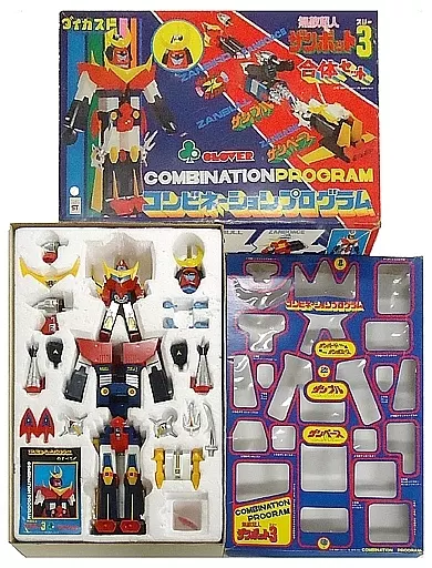 【中古】 ザンボット3 合体セット コンビネーション プログラムDX バンダイ タカトク タカラ ビンテージ レトロ 玩具 サンライズ (BT24) コンビネーションプログラムDX ザンボット3 合体セット 後期縦箱