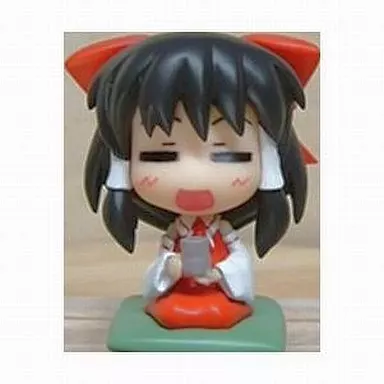 東方Project 博麗霊夢(座布団でお茶をすするVer./第4弾) 東方キーチェーン