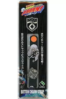 10年後ヴァリアー S・スクアーロ＆ヴァリアー隊旗 ボタンチャームストラップ 「家庭教師ヒットマンREBORN!」