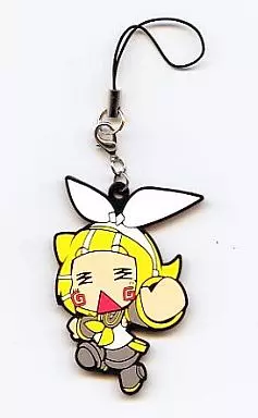 ストラップ(キャラクター)　かぐぁみねリン(鏡音リン) オリジナルラバーストラップ 「CD EXIT TUNES PRESENTS Vocalogemini feat. 鏡音リン・鏡音レン」数量限定封入特典