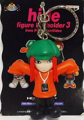 hide(緑キャスケット) フィギュアキーホルダー3 「X JAPAN」