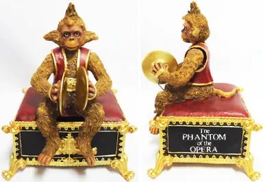 【希少！美品】オペラ座の怪人　猿のオルゴール　マスカレード オペラ座の怪人の猿オルゴール「ファントム・オブ・ジ・オペラ