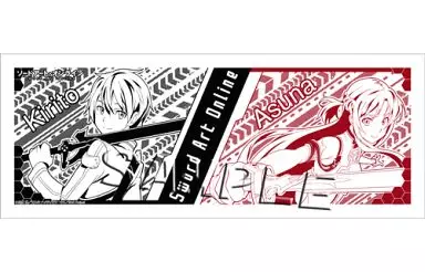 ソードアートオンライン 手拭い　てぬぐい　キリト　アスナ 駿河屋 -<中古>A.キリト＆アスナ 手ぬぐい 「ソードアート