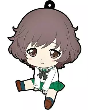 秋山優花里 「ガールズ＆パンツァー ぺたん娘 トレーディングラバーストラップ」