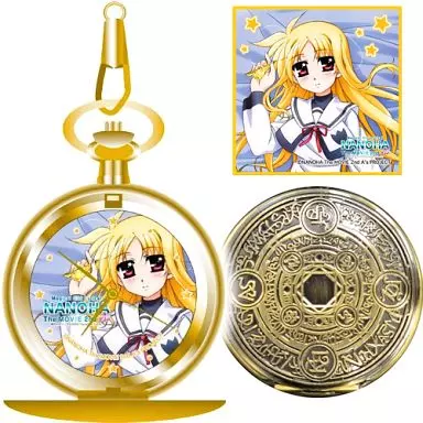 魔法少女リリカルなのは　フェイトテスタロッサ レリーフ懐中時計 駿河屋 -<中古>フェイト・テスタロッサ レリーフ懐中時計(お手入れ