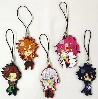 千歳・千耶・千岳・秦・千鬼丸 ラバーストラップ5キャラセット 「PSPソフト 十鬼の絆 花結綴り 限定版 アニメイト限定セット」 同梱特典