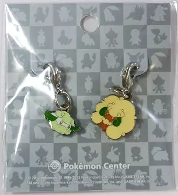 546.モンメン＆547.エルフーン 全国ずかんメタルチャーム(2個セット) 「ポケットモンスター」 ポケモンセンター限定