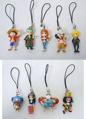 全9種セット 「ワンピース ワールドコレクタブルフィギュアミニストラップ(新世界ver.)」 セブンイレブン限定