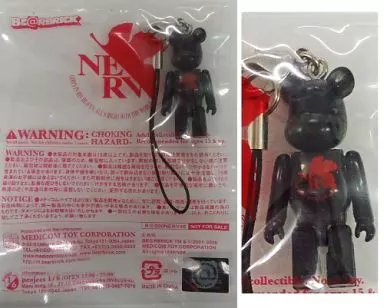 BE＠RBRICK-ベアブリック- 50% NERV ストラップ 「ヱヴァンゲリヲン新劇場版×docomo」 SH-06A NERV 同梱特典