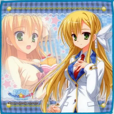兼元灯里(背景チェック柄) マイクロファイバータオル 「のーぶる☆わーくす」