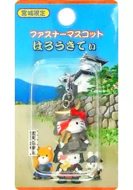 キティ(伊達政宗/グレー) ファスナーマスコット 「ハローキティ」 宮城限定