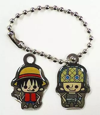 ルフィ＆ウソップ ワンピース×パンソンワークス ダブルメタルプレート 「DVD ONE PIECE Log Collection ”GRAND LINE”」 初回封入特典