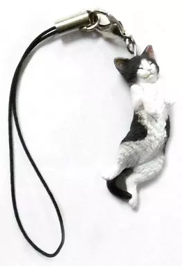 ハチワレ(子猫/ストラップ) 「ネイチャーテクニカラーMONO ネコ マグネット×ストラップ」
