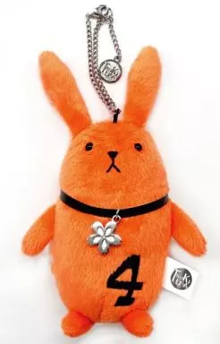 ツキウサ。(4月/オレンジ) ぬいぐるみキーホルダー 「ツキウタ。」