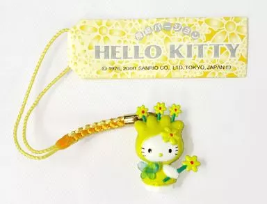 ◆ご当地キティ 千葉房総限定 菜の花バージョン キーホルダー　437 駿河屋 -<中古>キティ(房総バージョン/菜の花) 根付け(オレンジ