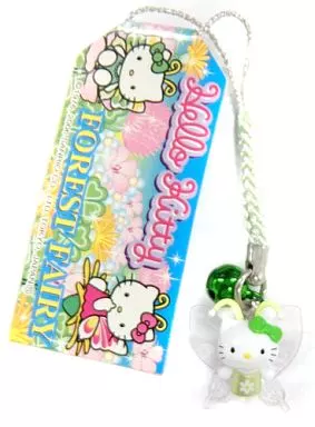 ハローキティ　根付　FOREST FAIRY フォレスト　フェアリー　愛知 駿河屋 -<中古>キティ(フォレストフェアリー) 根付け(ライトグリーン