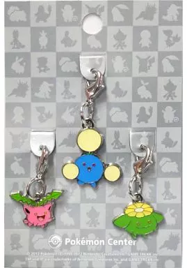 187.ハネッコ＆188.ポポッコ＆189.ワタッコ 全国ずかんメタルチャーム(3個セット)  「ポケットモンスター」 ポケモンセンター限定