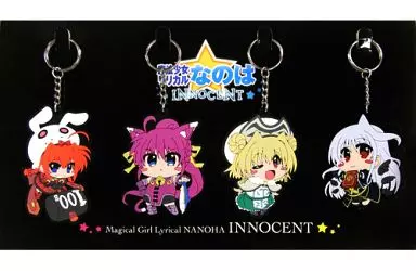 八神堂 チヴィットラバーキーホルダー4個セット 「魔法少女リリカルなのはINNOCENT」 C86グッズ