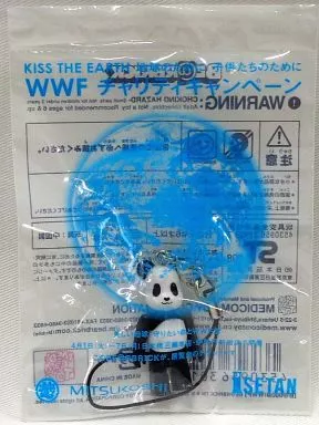 パンダ BE＠RBRICK-ベアブリック- ストラップ 「三越伊勢丹ホールディングス KISS THE EARTH 地球のために 子供たちのために WWFチャリティキャンペーン」