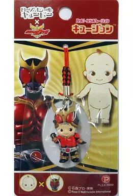 仮面ライダークウガ(マイティフォーム) キュージョン根付け 「ローズオニールキューピー×仮面ライダークウガ」