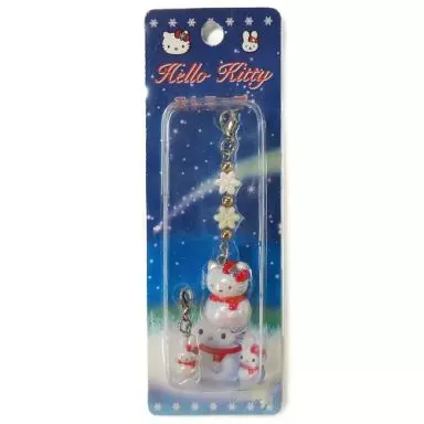 駿河屋 -<中古>キティ(雪だるま) ショートストラップ 「ハローキティ