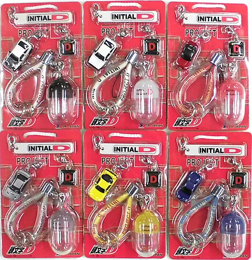 頭文字D トリプルアクセサリーストラップループ 全6種セット 駿河屋 -<中古>全6種セット トリプルアクセサリーストラップループ(改
