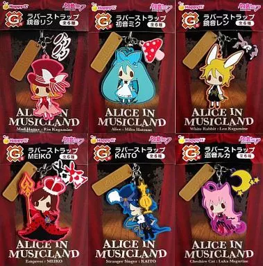 全6種セット ラバーストラップ 「Happyくじ 初音ミク 2014 Autumn Ver.」 G賞