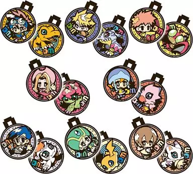 全8種セット 「Wラバーマスコット デジモンアドベンチャー ベストパートナー 15TH!」