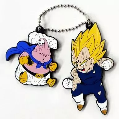 魔人ブウ＆ベジータ ラバーキーホルダー～スーパーサイヤ人大集合～ 「一番くじ THANK YOU!ドラゴンボール30th!!」 H賞