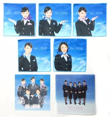 ANA× AKB48 記念プレミアム推しタオル＆ホルダーセット 国内線機内限定 駿河屋 -<中古>ANA×AKB48 オフィシャルエアライン記念プレミアム推し