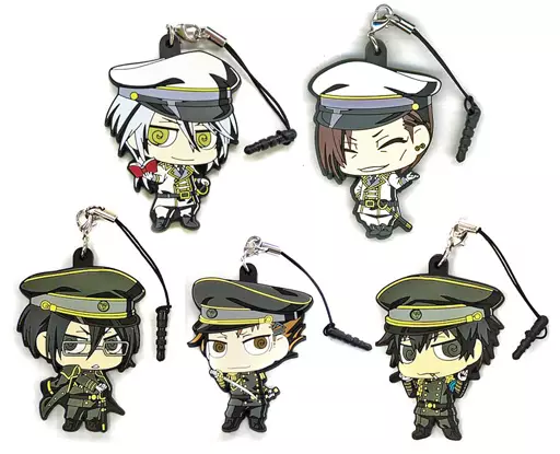 ちみキャラさいこぱす(軍服) ラバーストラップセット(5個セット) 「PSYCHO-PASS サイコパス」 C87グッズ