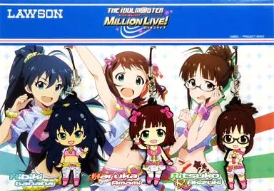 Aセット(我那覇響/天海春香/秋月律子) 限定ラバーストラップセット(3個セット) 「アイドルマスター ミリオンライブ!」 C84 ローソン国際展示場駅前店限定