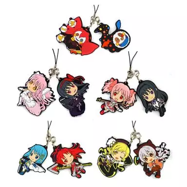 全5種セット ラバーストラップ きゅんキャラいらすとれーしょんず 「一番くじプレミアム 劇場版 魔法少女まどか☆マギカ[新編]叛逆の物語」 I賞
