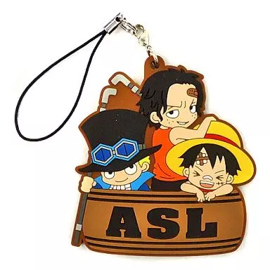 【シークレット】 8.ルフィ＆エース＆サボ 「ワンピース ラバーストラップコレクション タルコレ 第6弾 メモリ樽・フーシャ村編」 イベント・店舗限定