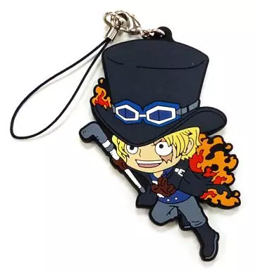 サボ(帽子有り) ラバーストラップ きゅんキャラいらすとれーしょんず 「一番くじ ワンピース ～ドレスローザバトル編～」 I賞