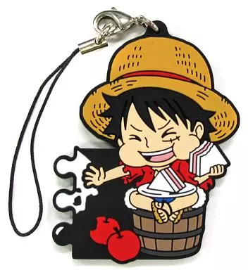 ルフィ ラバーストラップ きゅんキャラいらすとれーしょんず 「一番くじ ワンピース ヒストリーオブロー」 H賞
