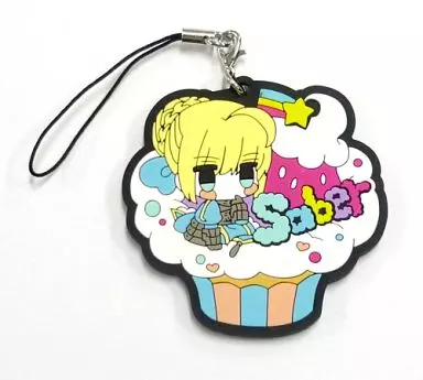 セイバー(BLEU) ワダアルコ描きおろしスイーツストラップ 「Fate/la patisserie」 コンプティーク 2015年8月号増刊 TYPE-MOONエース VOL.10付録