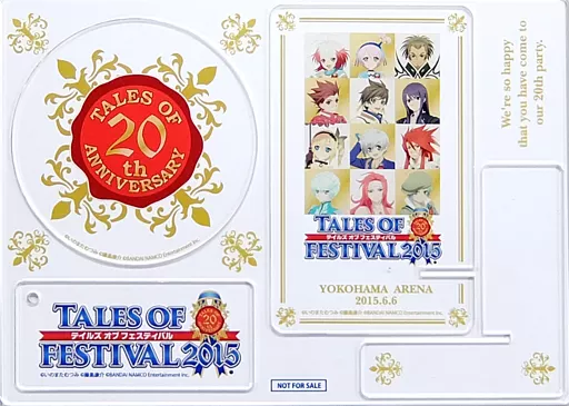 アクリルプレート4種/6月6日版(コースター用、ストラップ用、モバイルスタンド用×2) 「テイルズ オブ フェスティバル 2015 お土産セット」 プレミアムシート特典_image